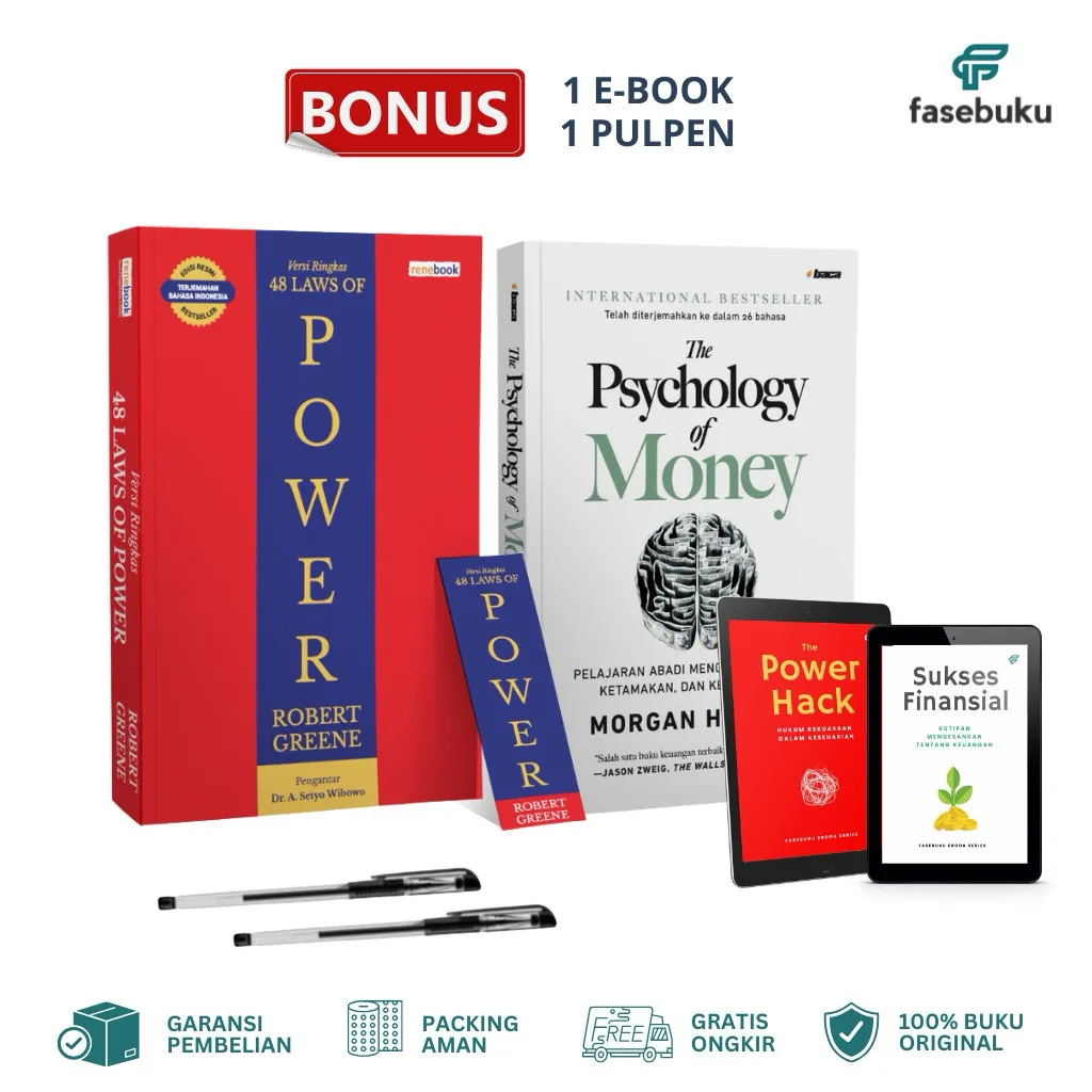 Paket Hemat - Versi Ringkas 48 Laws of Power + Psychology of Money